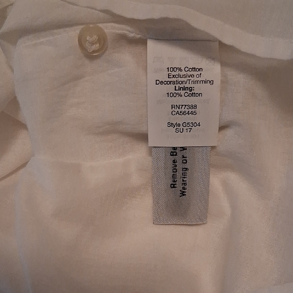 Madewell White Dress with Blue Floral Accents - Picture 13 of 15